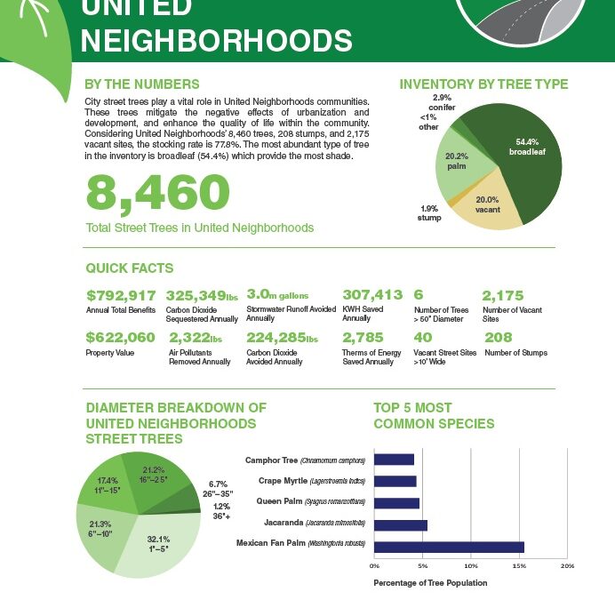 United Neighborhoods Neighborhood Council UNNC Tree information flyer